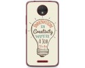 Funda Gel Tpu para Motorola Moto C Diseño Creativity Dibujos
