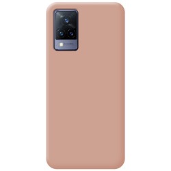 Funda Silicona Líquida Ultra Suave para Vivo V21 5G color Rosa 2