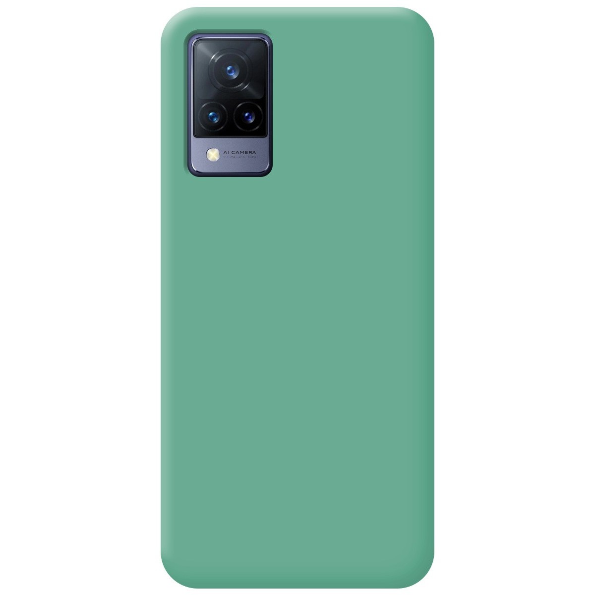Funda Silicona Líquida Ultra Suave para Vivo V21 5G color Verde