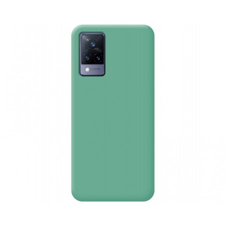 Funda Silicona Líquida Ultra Suave para Vivo V21 5G color Verde