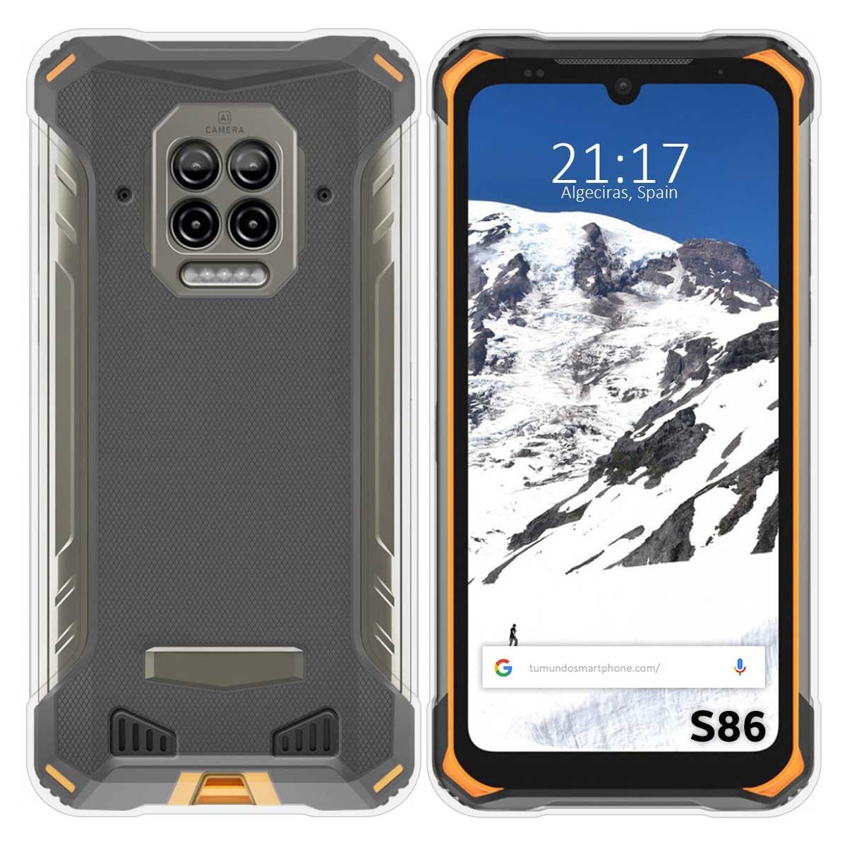 Funda Silicona Gel TPU Transparente para Doogee S86 / S86 Pro