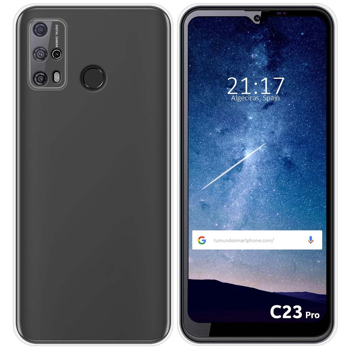 Funda Silicona Gel TPU Transparente para Oukitel C23 Pro