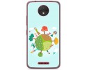 Funda Gel Tpu para Motorola Moto C Diseño Familia Dibujos