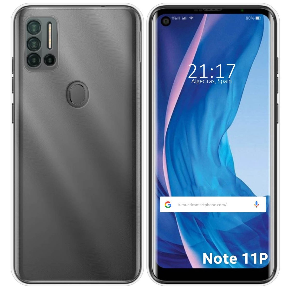 Funda Silicona Gel TPU Transparente para Ulefone Note 11P