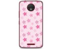 Funda Gel Tpu para Motorola Moto C Diseño Flores Dibujos