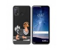 Funda Silicona Transparente para Oukitel C23 Pro diseño Avestruz Dibujos
