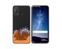 Funda Silicona Transparente para Oukitel C23 Pro diseño Bufalo Dibujos