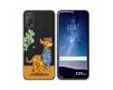 Funda Silicona Transparente para Oukitel C23 Pro diseño Jirafa Dibujos