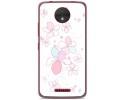 Funda Gel Tpu para Motorola Moto C Diseño Flores Minimal Dibujos
