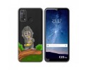 Funda Silicona Transparente para Oukitel C23 Pro diseño Mono Dibujos