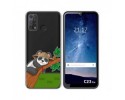 Funda Silicona Transparente para Oukitel C23 Pro diseño Panda Dibujos