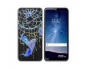 Funda Silicona Transparente para Oukitel C23 Pro diseño Plumas Dibujos