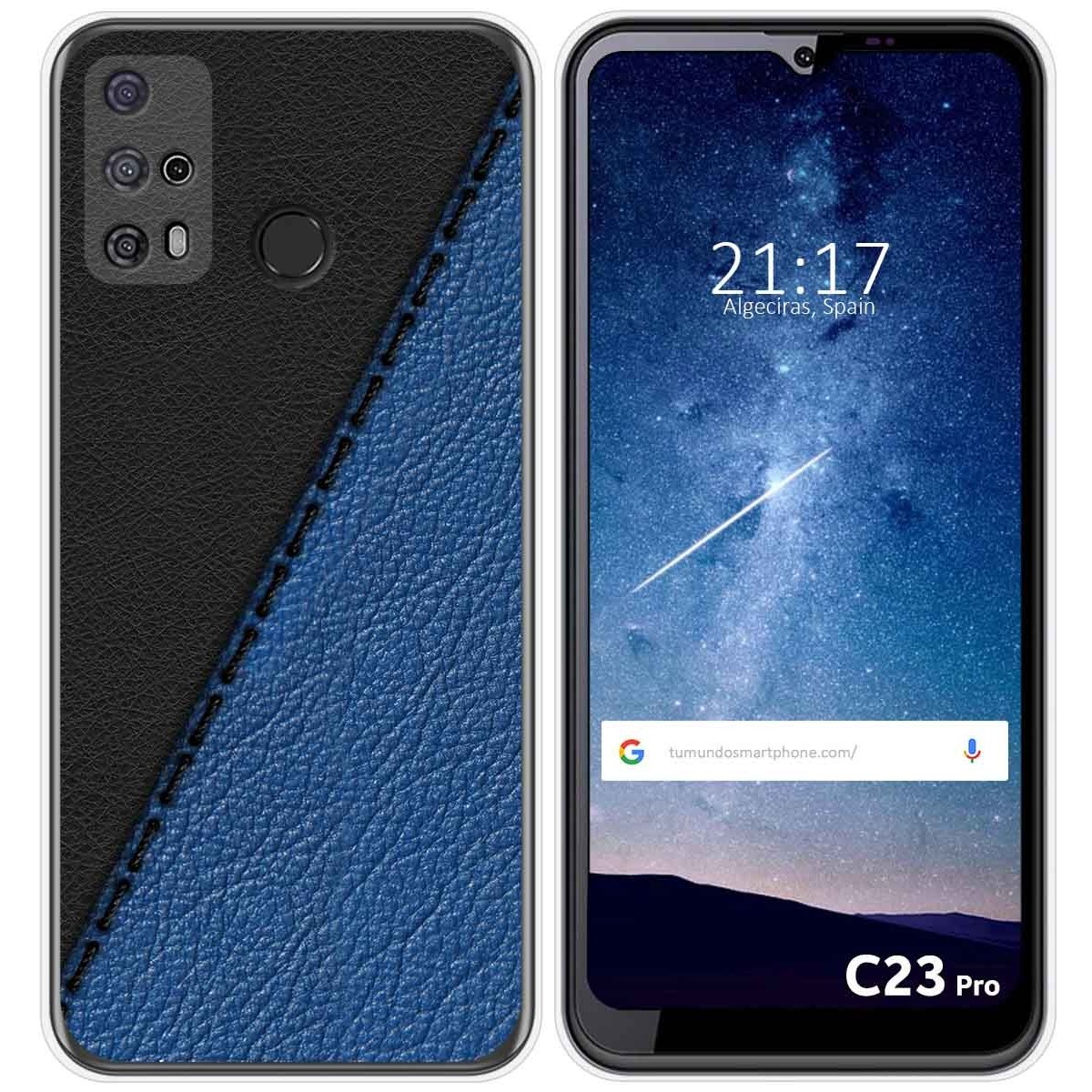 Funda Silicona para Oukitel C23 Pro diseño Cuero 02 Dibujos