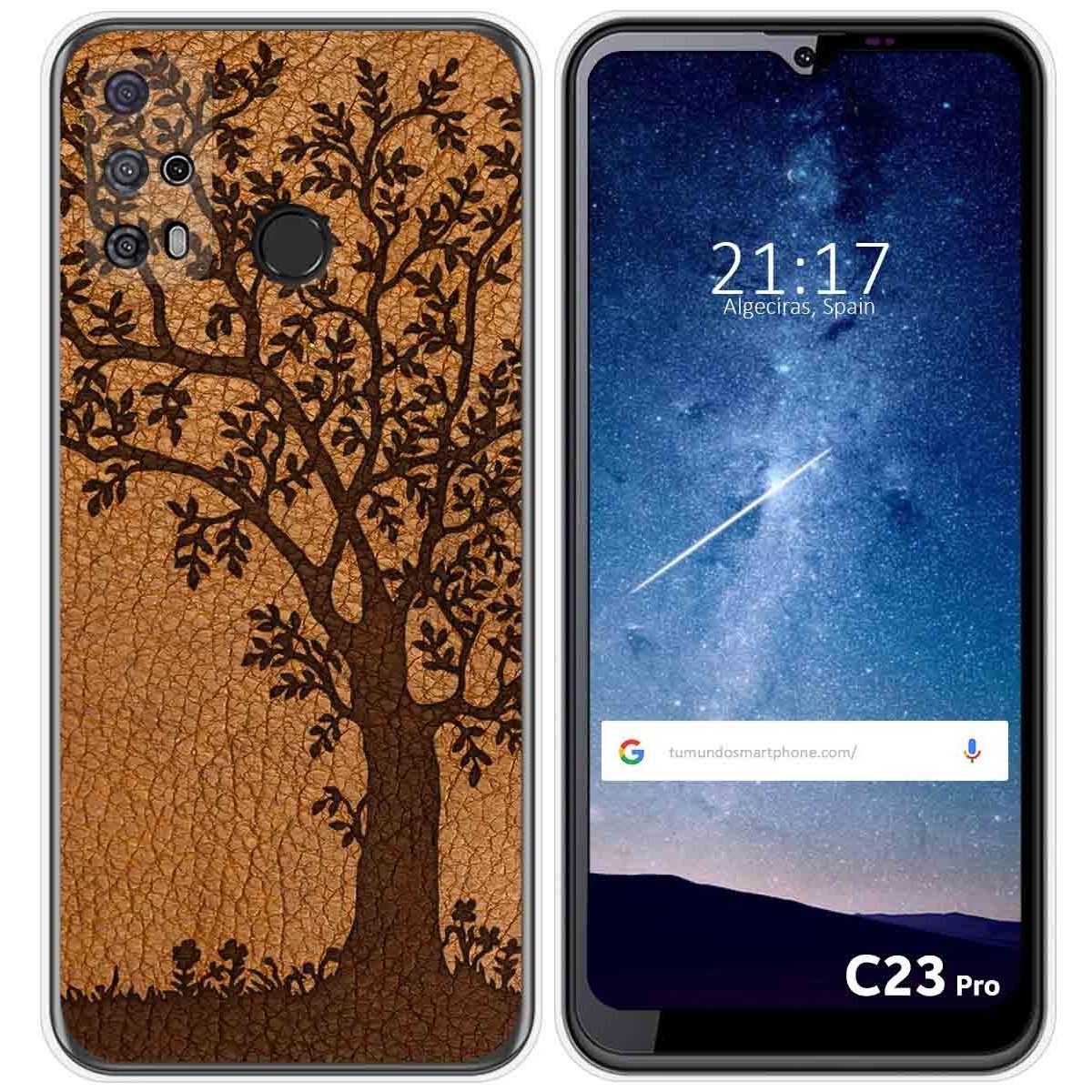 Funda Silicona para Oukitel C23 Pro diseño Cuero 03 Dibujos