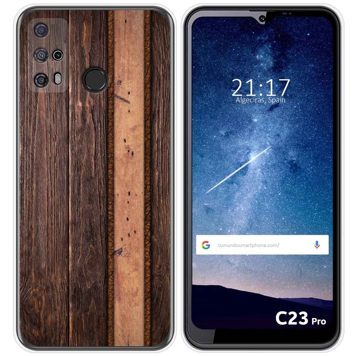 Funda Silicona para Oukitel C23 Pro diseño Madera 05 Dibujos