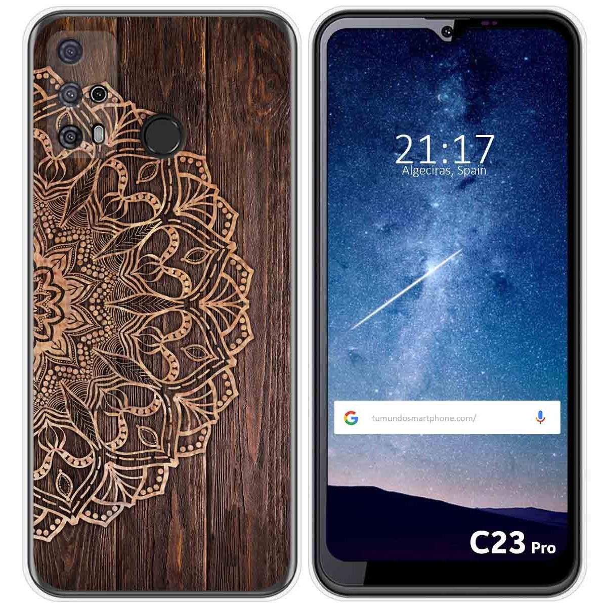 Funda Silicona para Oukitel C23 Pro diseño Madera 06 Dibujos