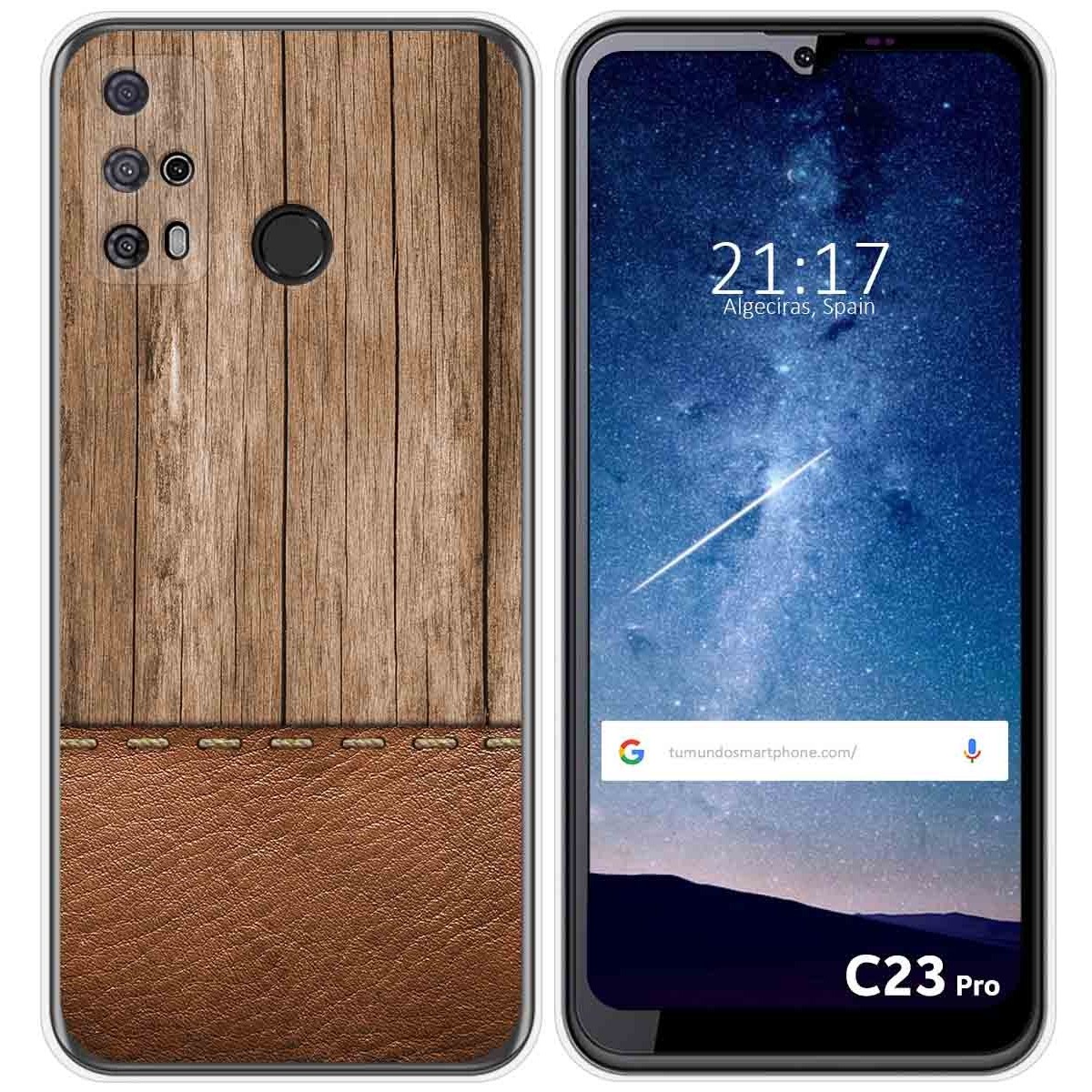 Funda Silicona para Oukitel C23 Pro diseño Madera 09 Dibujos