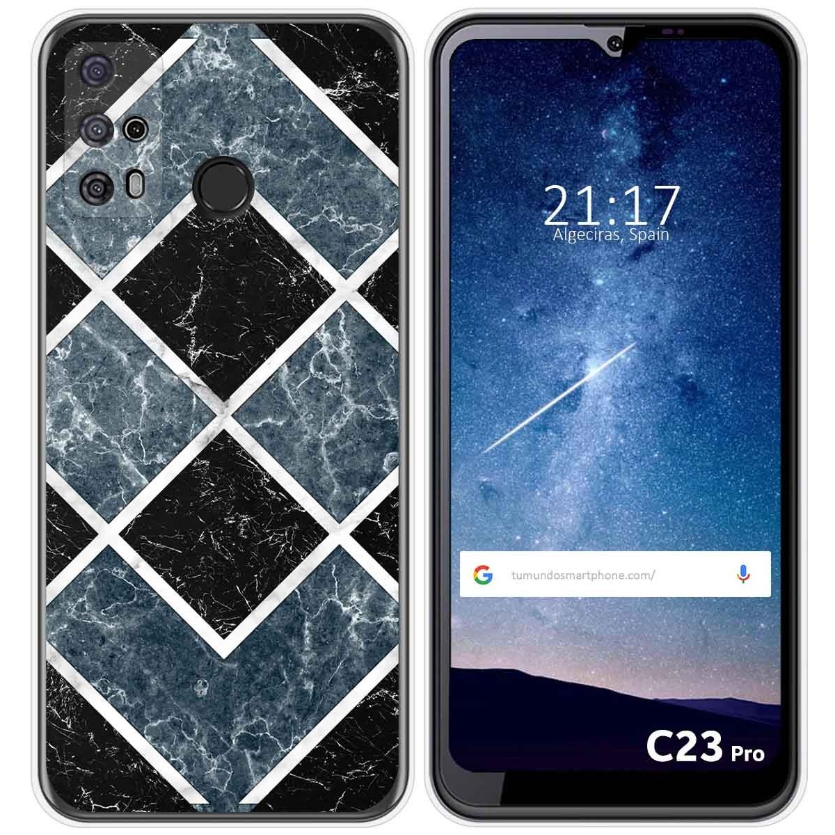 Funda Silicona para Oukitel C23 Pro diseño Mármol 06 Dibujos