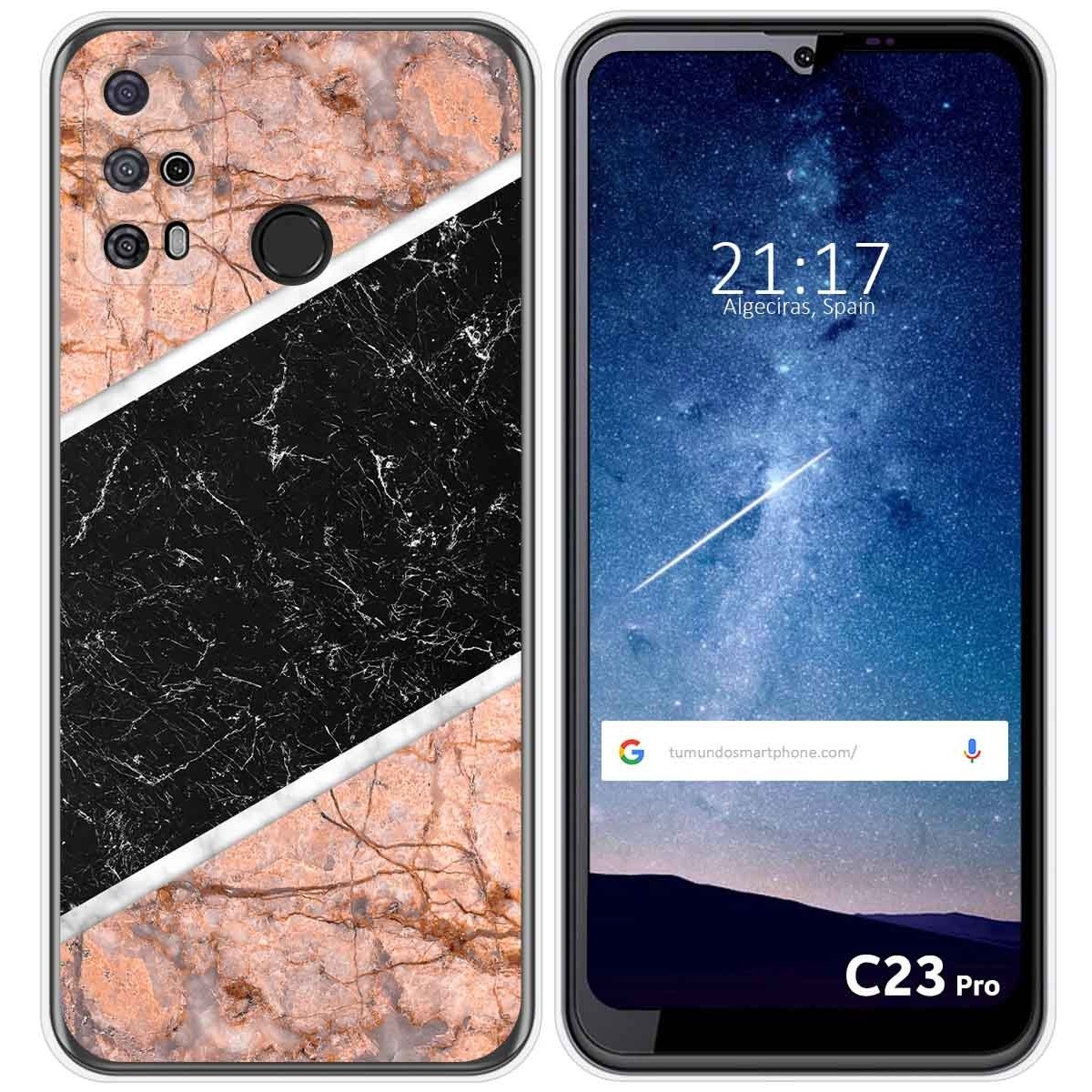 Funda Silicona para Oukitel C23 Pro diseño Mármol 07 Dibujos