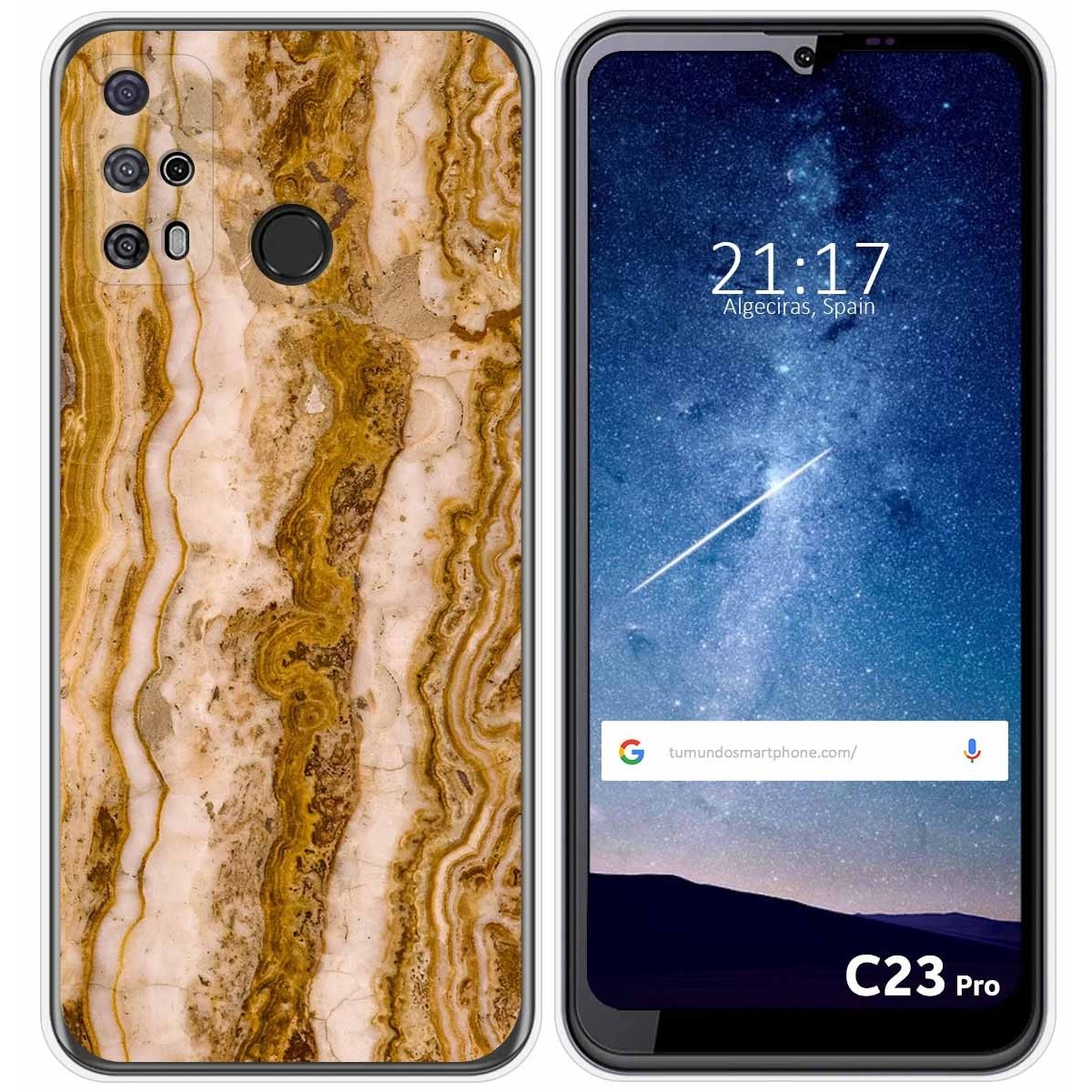 Funda Silicona para Oukitel C23 Pro diseño Mármol 10 Dibujos