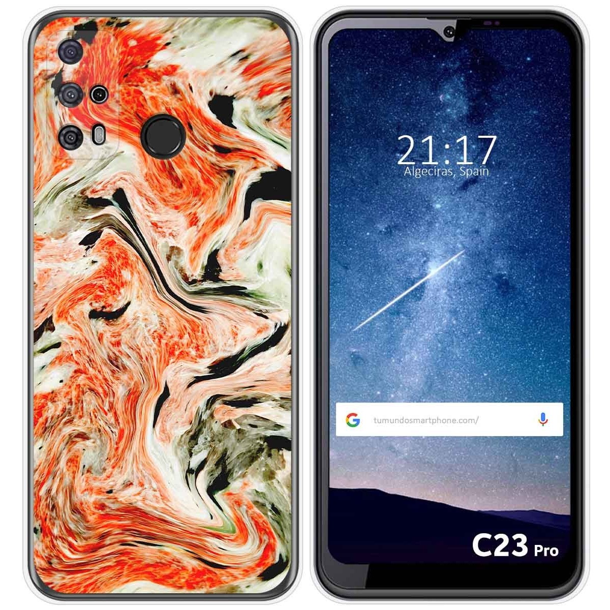 Funda Silicona para Oukitel C23 Pro diseño Mármol 12 Dibujos