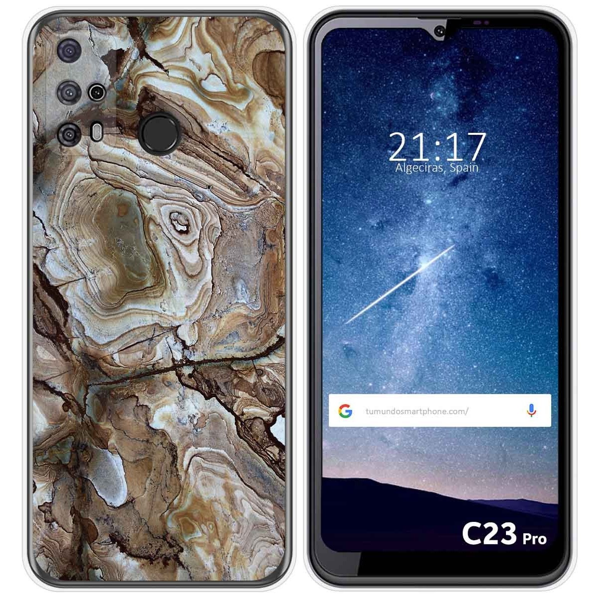 Funda Silicona para Oukitel C23 Pro diseño Mármol 14 Dibujos