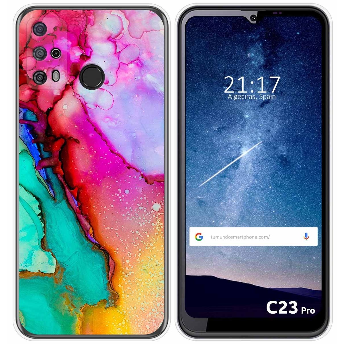 Funda Silicona para Oukitel C23 Pro diseño Mármol 15 Dibujos