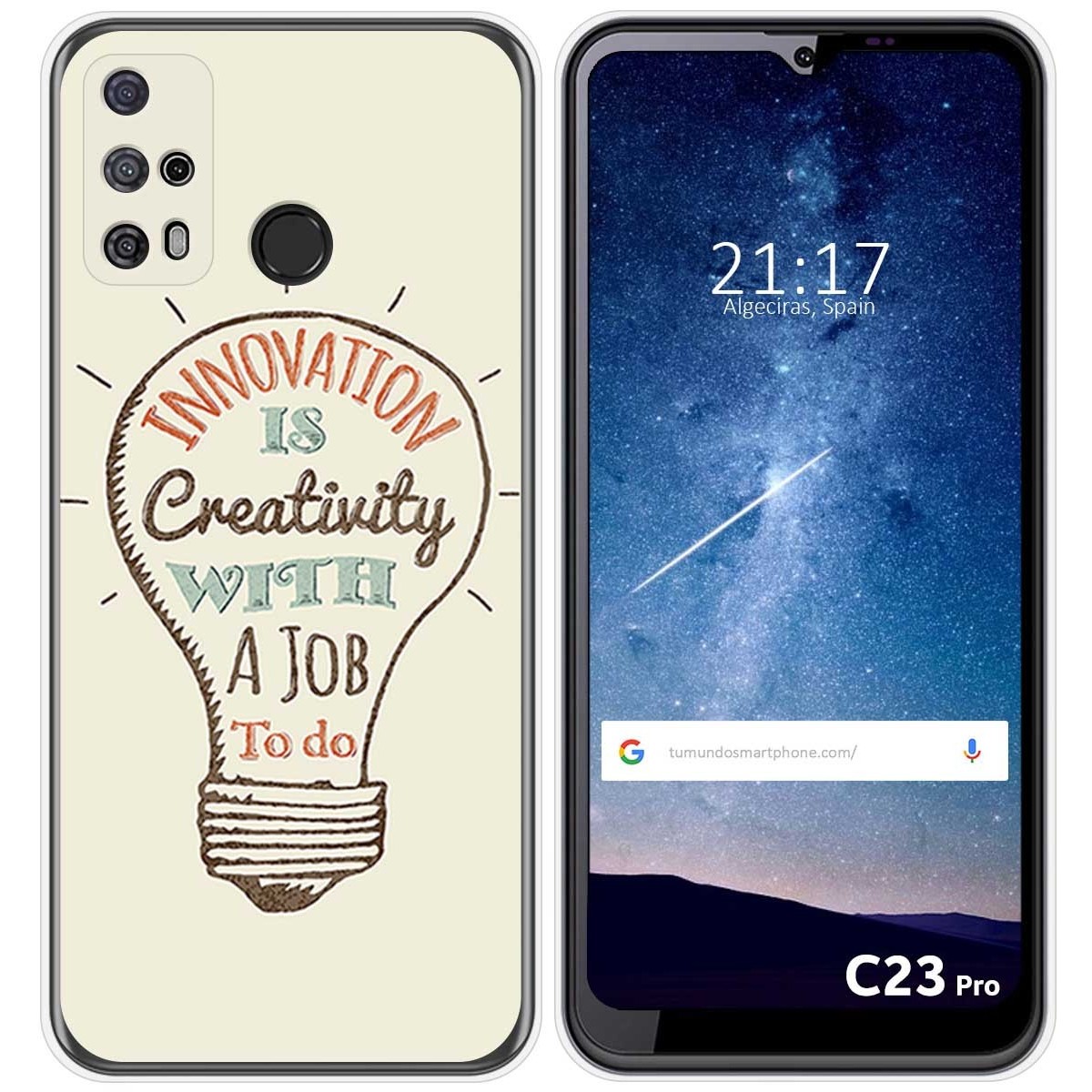 Funda Silicona para Oukitel C23 Pro diseño Creativity Dibujos