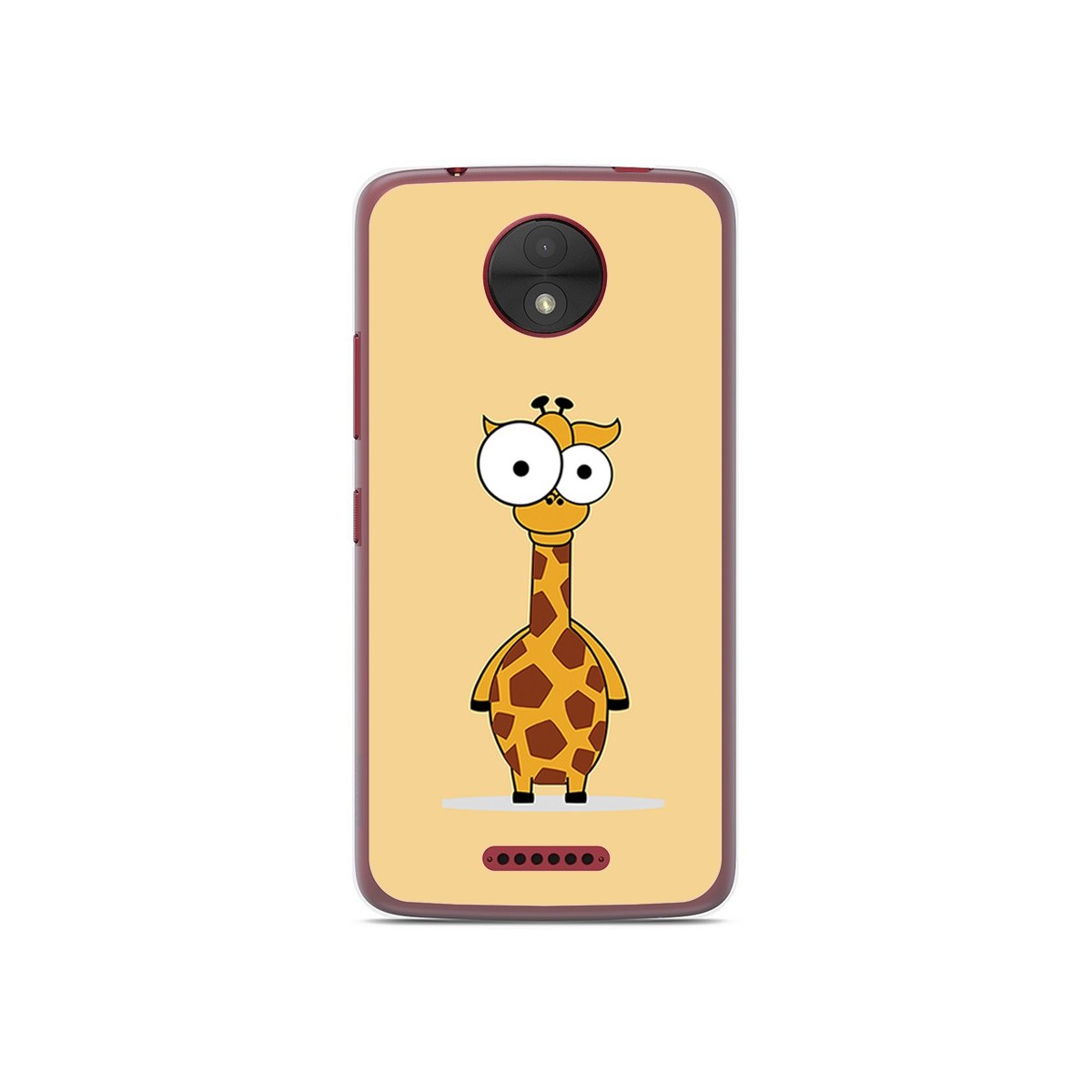 Funda Gel Tpu para Motorola Moto C Diseño Jirafa Dibujos
