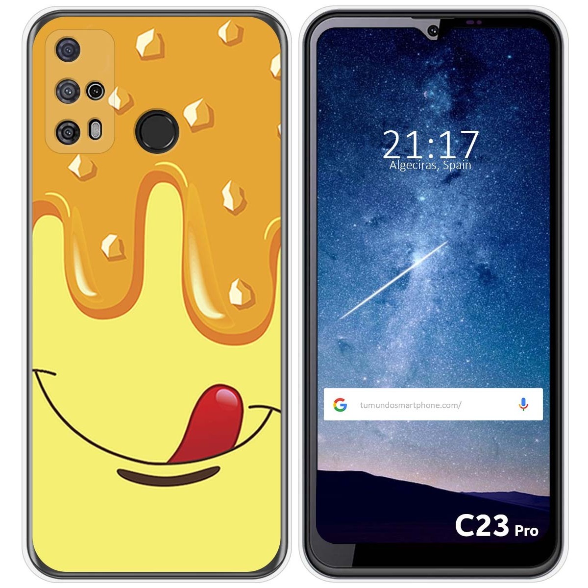 Funda Silicona para Oukitel C23 Pro diseño Helado Vainilla Dibujos