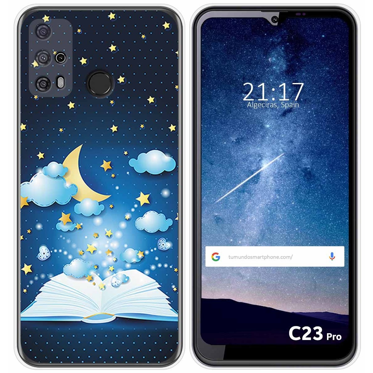 Funda Silicona para Oukitel C23 Pro diseño Libro Cuentos Dibujos