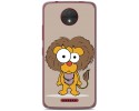 Funda Gel Tpu para Motorola Moto C Diseño Leon Dibujos