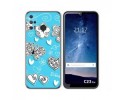 Funda Silicona para Oukitel C23 Pro diseño Mariposas Dibujos