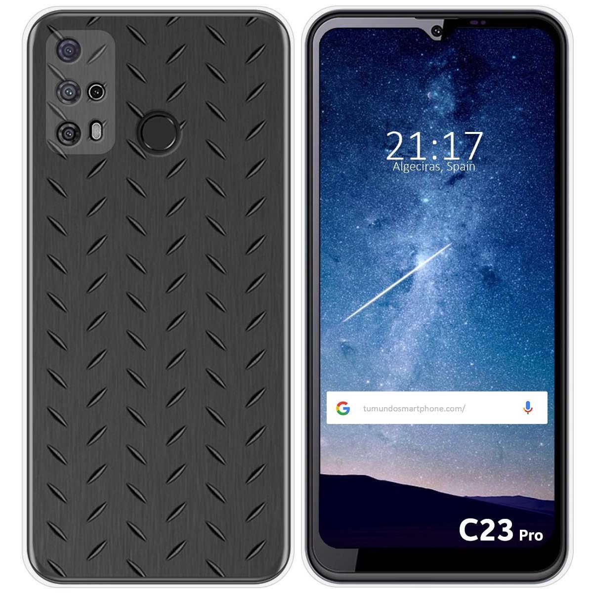 Funda Silicona para Oukitel C23 Pro diseño Metal Dibujos