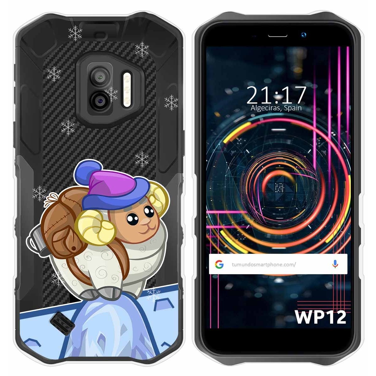 Funda Silicona Transparente para Oukitel WP12 / WP12 Pro diseño Cabra Dibujos
