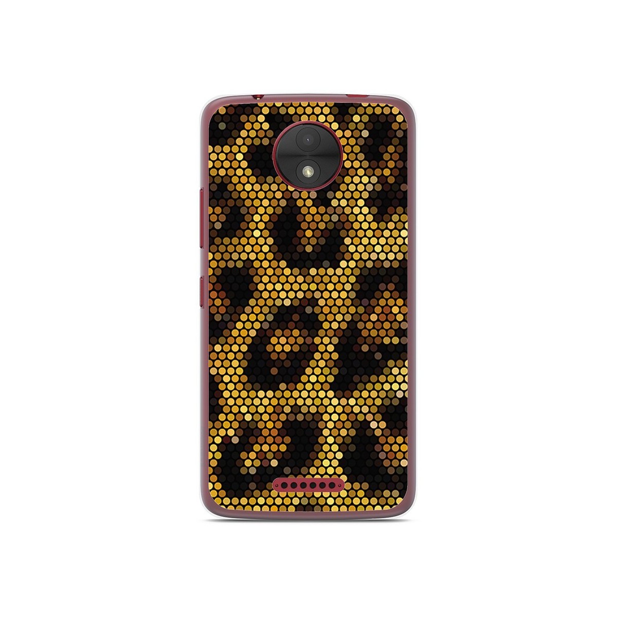 Funda Gel Tpu para Motorola Moto C Diseño Leopardo Dibujos