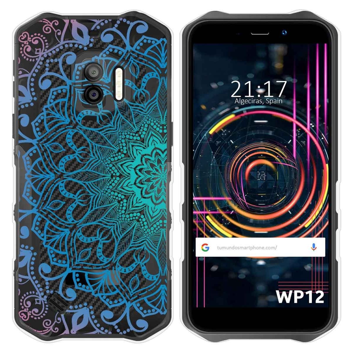 Funda Silicona Transparente para Oukitel WP12 / WP12 Pro diseño Mandala Dibujos