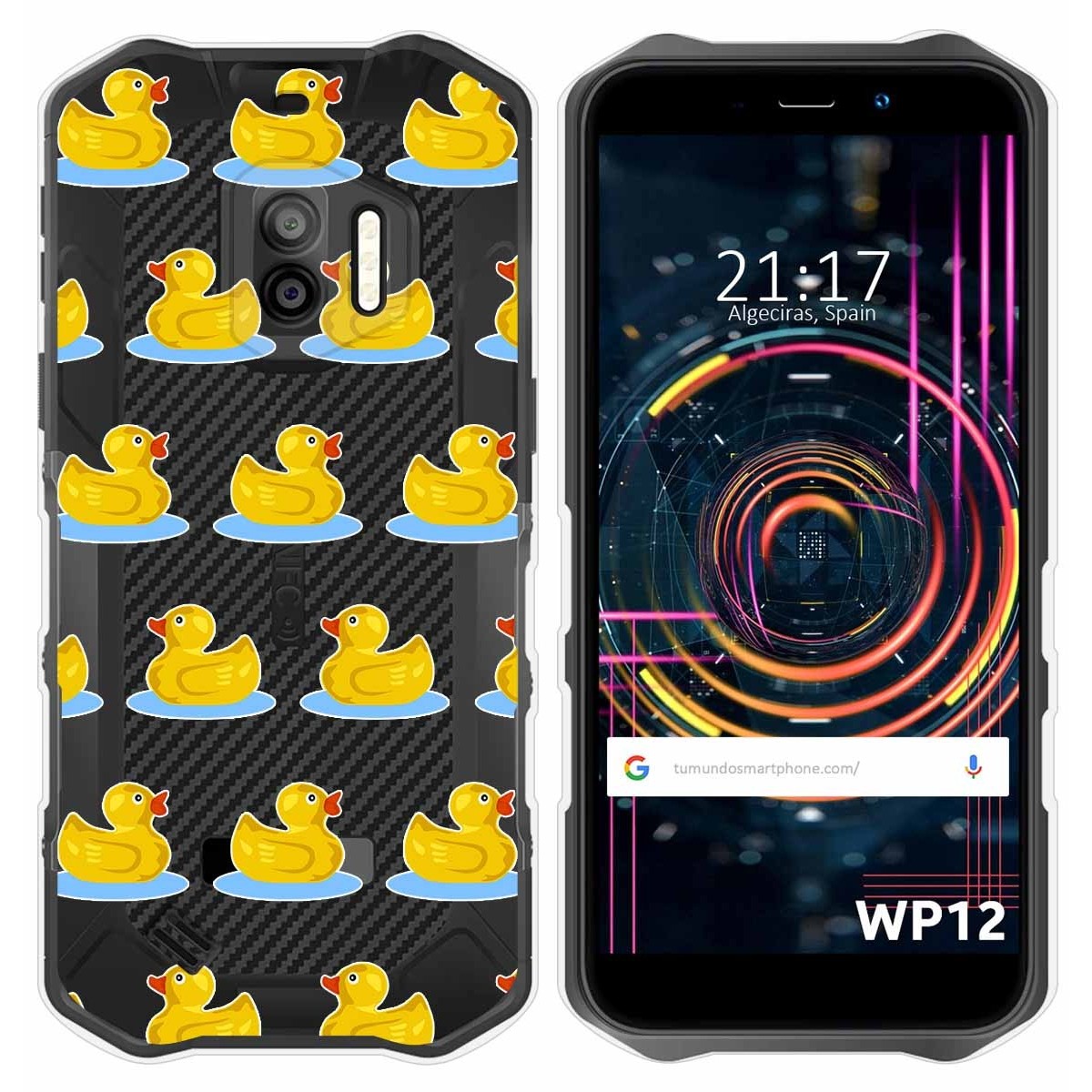 Funda Silicona Transparente para Oukitel WP12 / WP12 Pro diseño Pato Dibujos