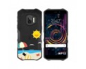 Funda Silicona Transparente para Oukitel WP12 / WP12 Pro diseño Playa Dibujos