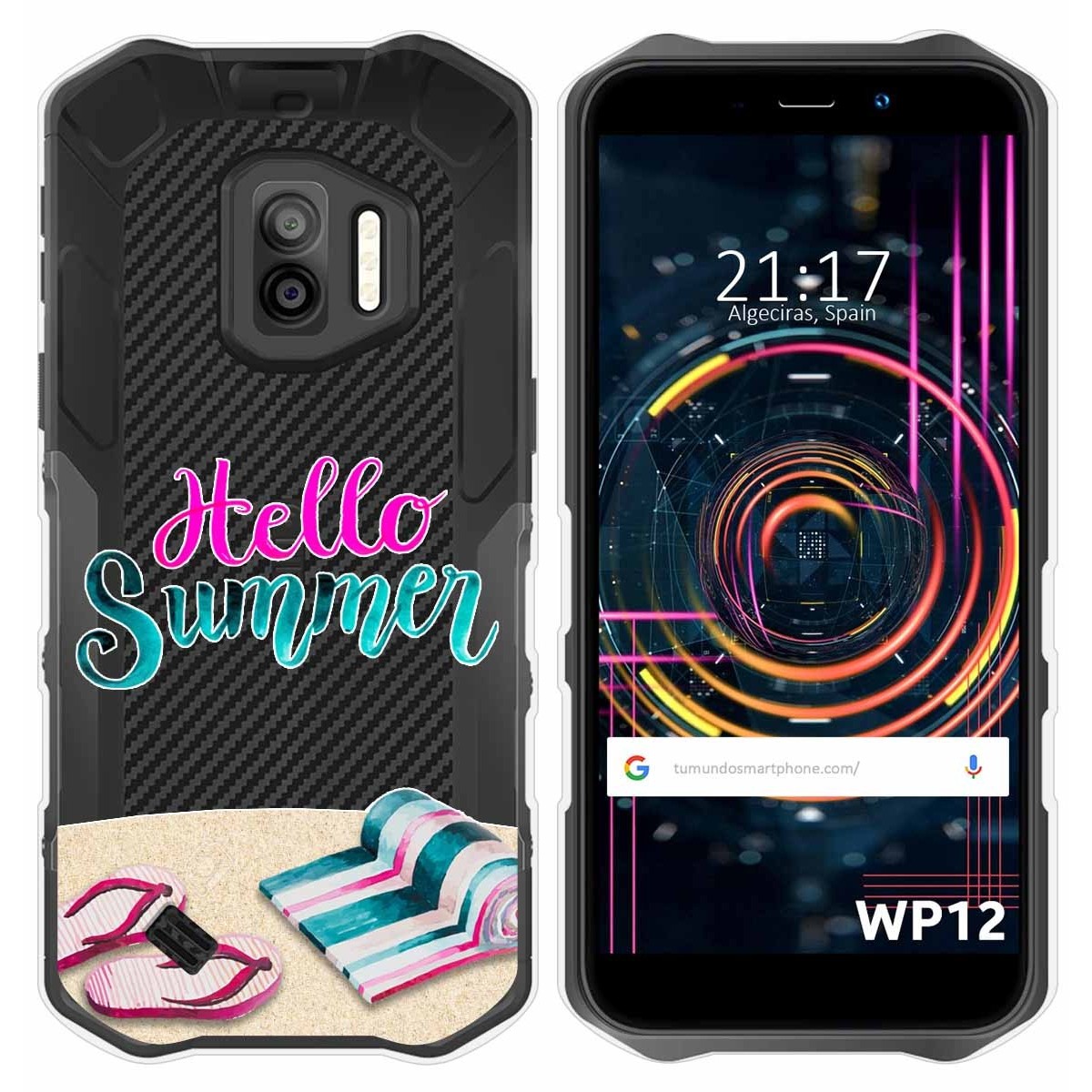 Funda Silicona Transparente para Oukitel WP12 / WP12 Pro diseño Summer Dibujos