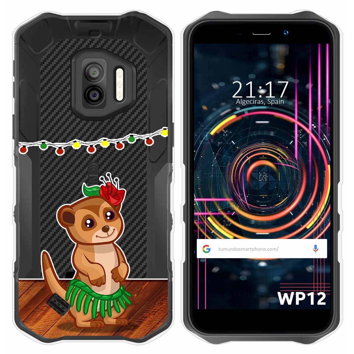Funda Silicona Transparente para Oukitel WP12 / WP12 Pro diseño Suricata Dibujos