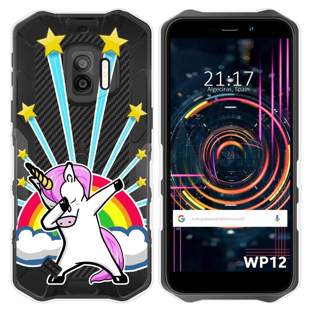 Funda Silicona Transparente para Oukitel WP12 / WP12 Pro diseño Unicornio Dibujos