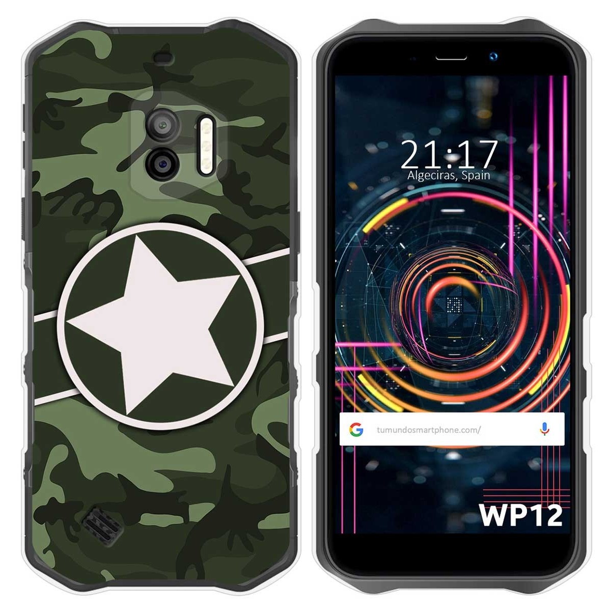 Funda Silicona para Oukitel WP12 / WP12 Pro diseño Camuflaje 01 Dibujos