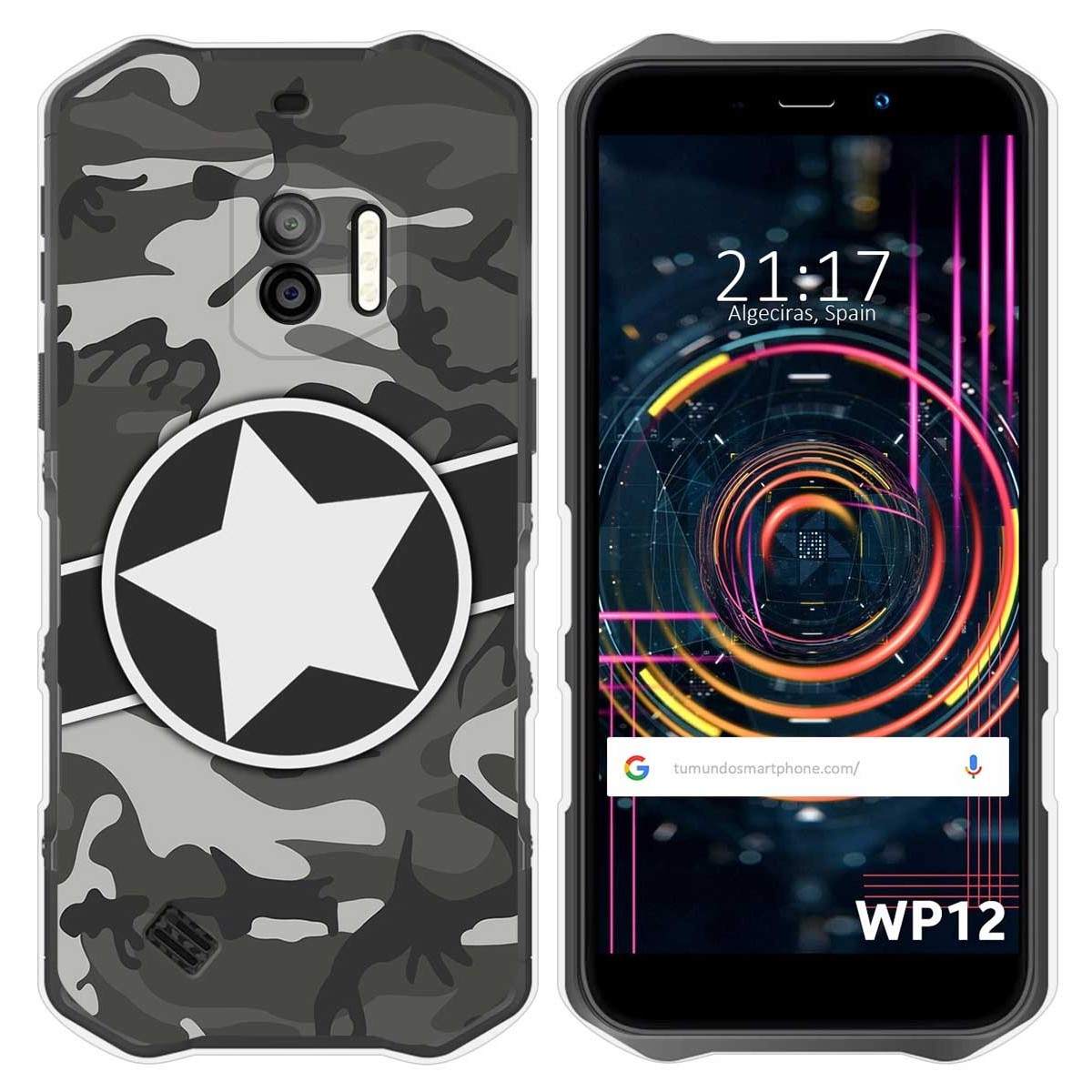 Funda Silicona para Oukitel WP12 / WP12 Pro diseño Camuflaje 02 Dibujos