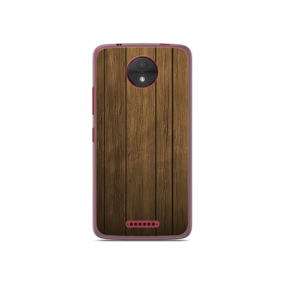 Funda Gel Tpu para Motorola Moto C Diseño Madera Dibujos