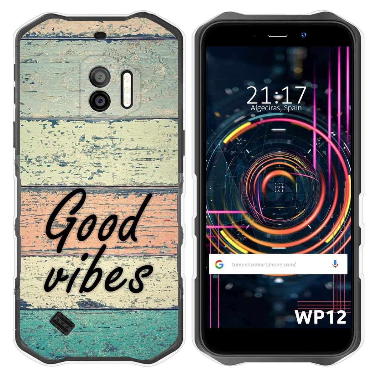 Funda Silicona para Oukitel WP12 / WP12 Pro diseño Madera 01 Dibujos