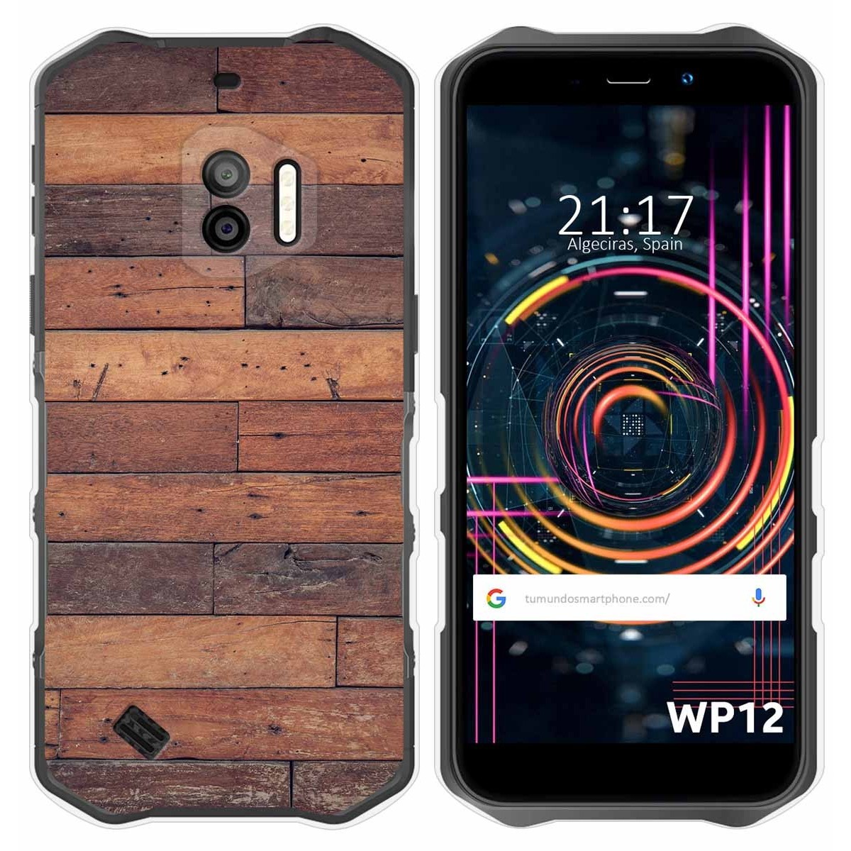 Funda Silicona para Oukitel WP12 / WP12 Pro diseño Madera 03 Dibujos