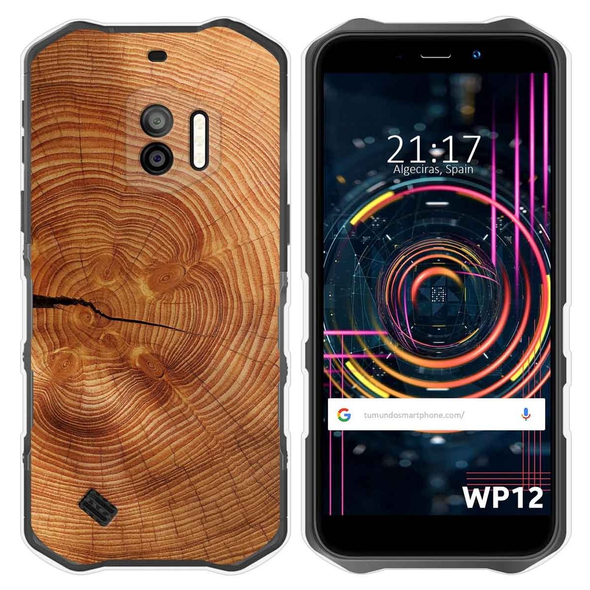Funda Silicona para Oukitel WP12 / WP12 Pro diseño Madera 04 Dibujos