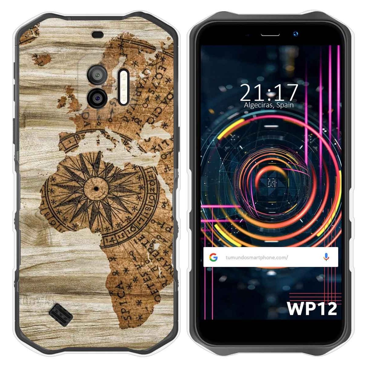 Funda Silicona para Oukitel WP12 / WP12 Pro diseño Madera 07 Dibujos
