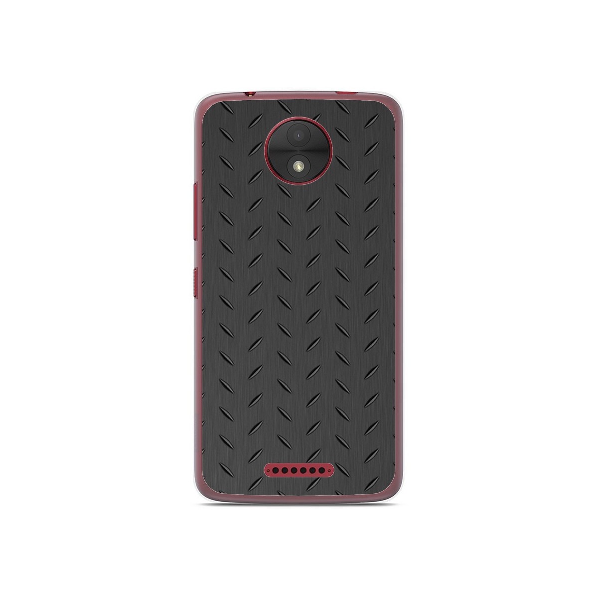 Funda Gel Tpu para Motorola Moto C Diseño Metal Dibujos